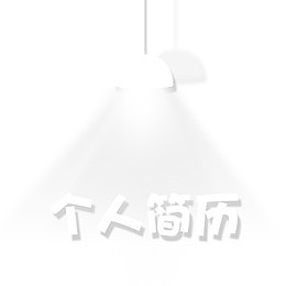 求职简历白色艺术字