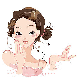 做保养的美女