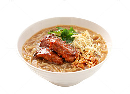 红烧肉块面图片