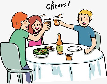 png矢量旅游旅行素材aipng感恩节主题家庭聚餐psdpng干杯庆祝扁平插画