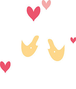 手绘香槟酒杯碰杯