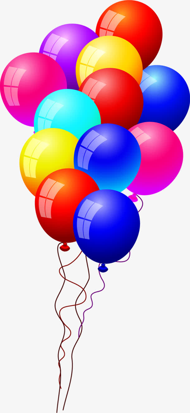 卡通海报宣传效果气球免抠素材免费下载_觅元素51yuansu.com