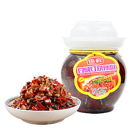 豆豉红烧辣椒