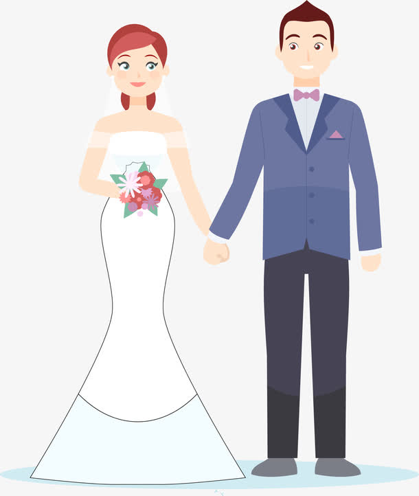 结婚的新人素材免费下载_觅元素