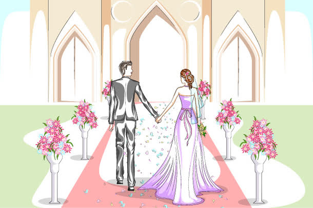 关键词 : 手绘新人,结婚插画,彩色绘画,新婚人物,婚礼主题[声明] 觅