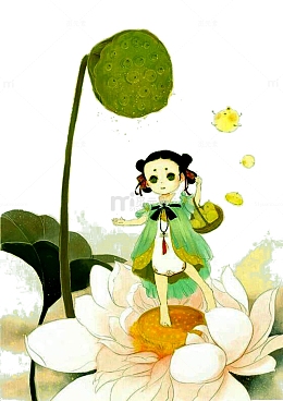 莲上女孩