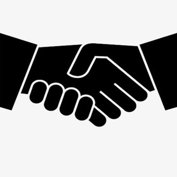 企业合作logo握手素材免费下载_觅元素