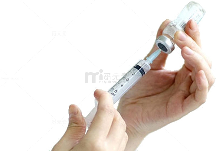 注射器吸接种疫苗