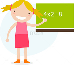 上小学数学课的学生