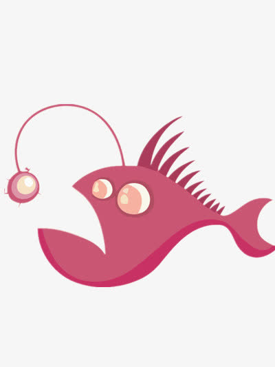 张口小鱼矢量图
