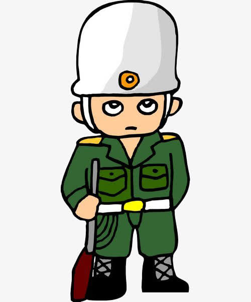 卡通军人