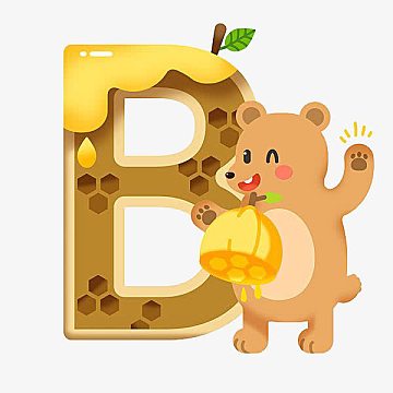 识英语卡片之字母b