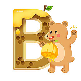 识英语卡片之字母B