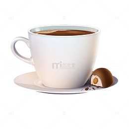 咖啡杯和甜品