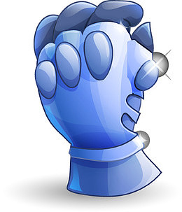 蓝色拳套
