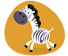 一只可爱的斑马