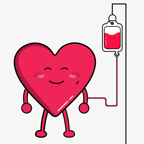卡通输血插画