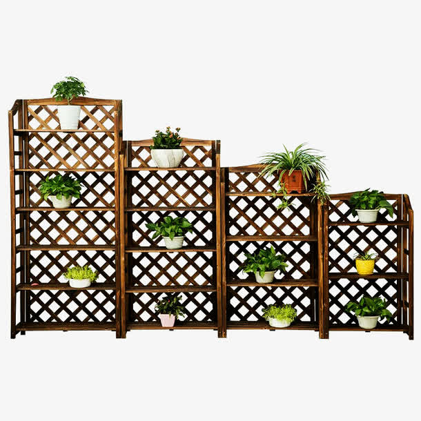 花架上的盆栽免抠素材免费下载_觅元素51yuansu.com