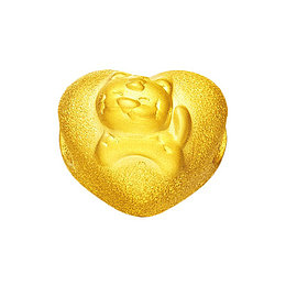 周大福生肖老虎黄金转运珠