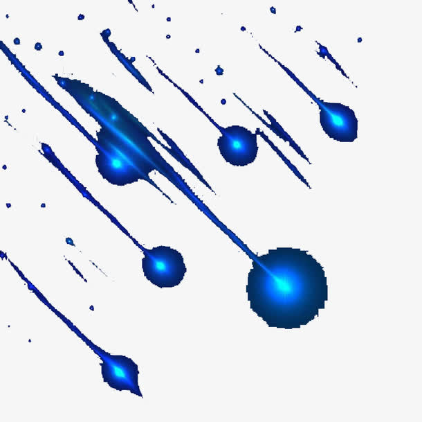 创意蓝色流星线条