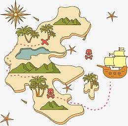 手绘冒险岛地图pngpng寻找宝藏地图pngpng海盗藏宝图pngpng复古手绘寻