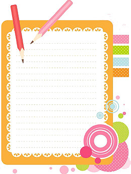 卡通书信边框