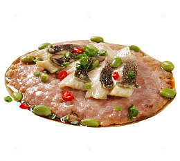海鲈鱼蒸肉饼
