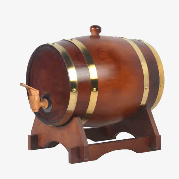 酒桶免抠素材