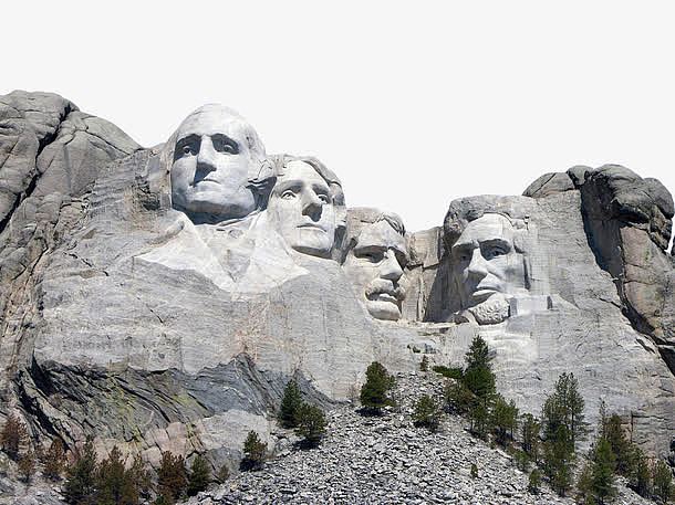 美国总统墙雕塑