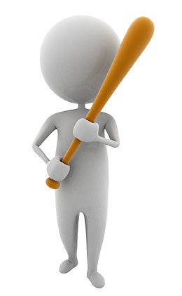 3d剪影手绘3d素材 白色小人