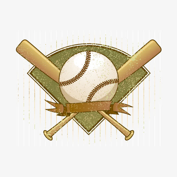运动健身棒球元素
