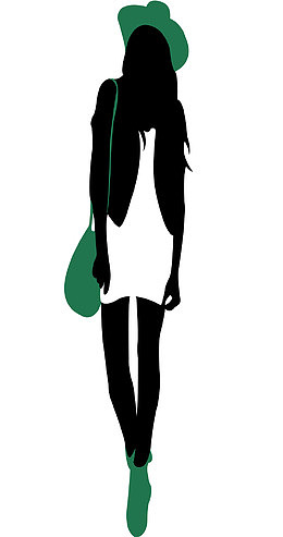 少女剪影