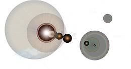 阳光照射矢量图