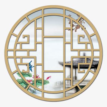 木质圆窗