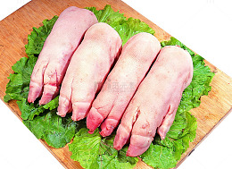 新鲜食物生猪脚