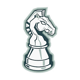 国际象棋马手绘