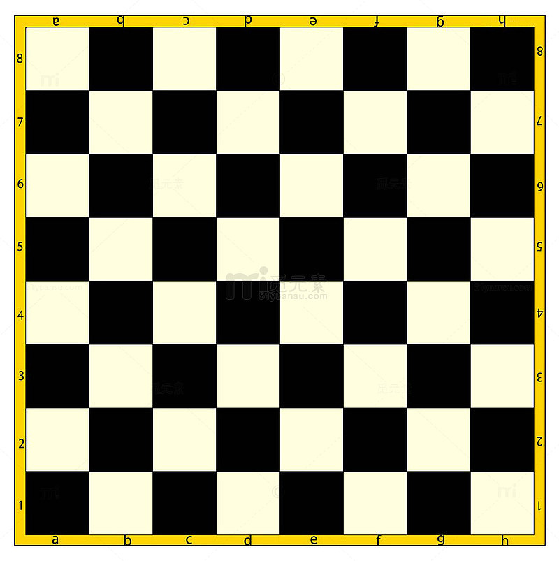 黑白国际象棋棋盘