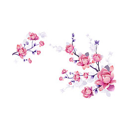 时尚典雅花卉背景矢量素材