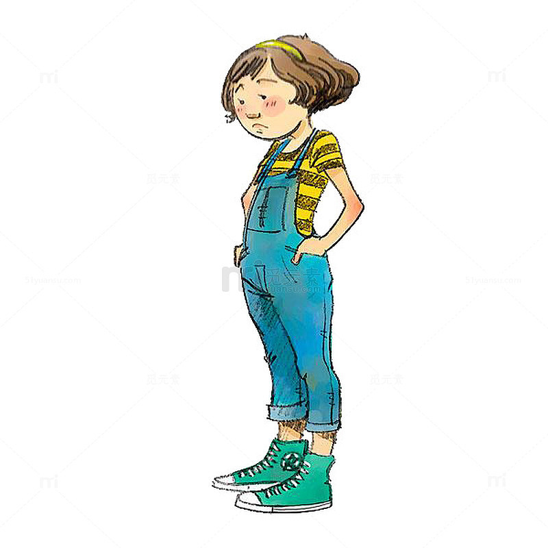 低落的女孩