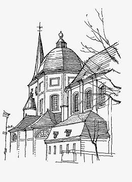 城市素描插画png手绘香港建筑之旅png手绘卡通风景线描png手绘乡间