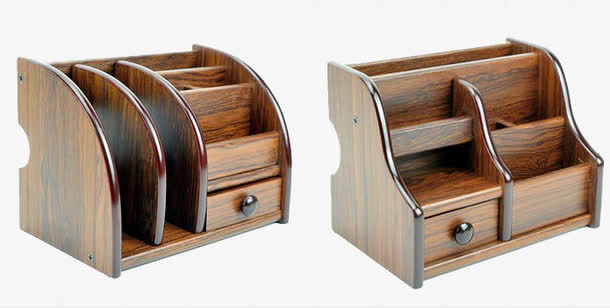 产品实物木质收纳盒