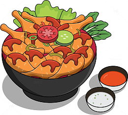 一碗炸鸡翅