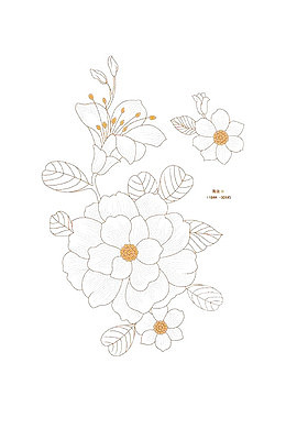 白色小花素雅图简约