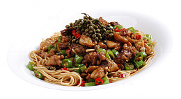 双椒鸡捞面美食
