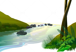 矢量河水