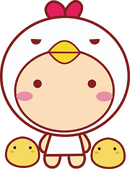 卡通可爱小鸡仔