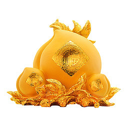 金漆寿桃
