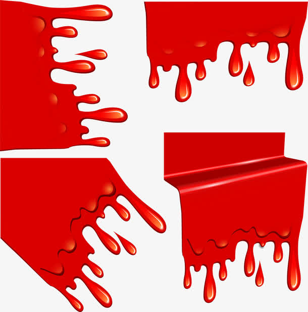 流淌的鲜红油漆海报矢量素材免抠素材免费下载_觅元素51yuansu.com