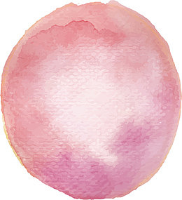 淡粉色圆形水彩底纹