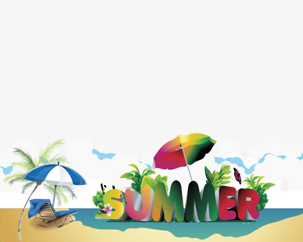 夏日元素素材免费下载_觅元素